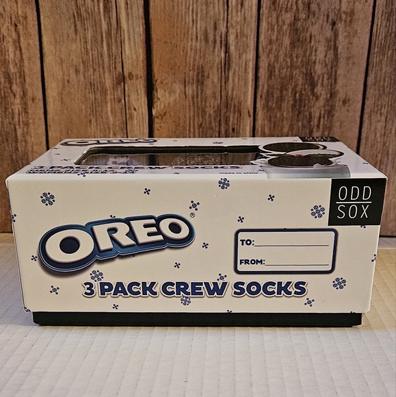 ODDSOX 3 PACK OREO SOCKS NIP - Picture 3 of 8